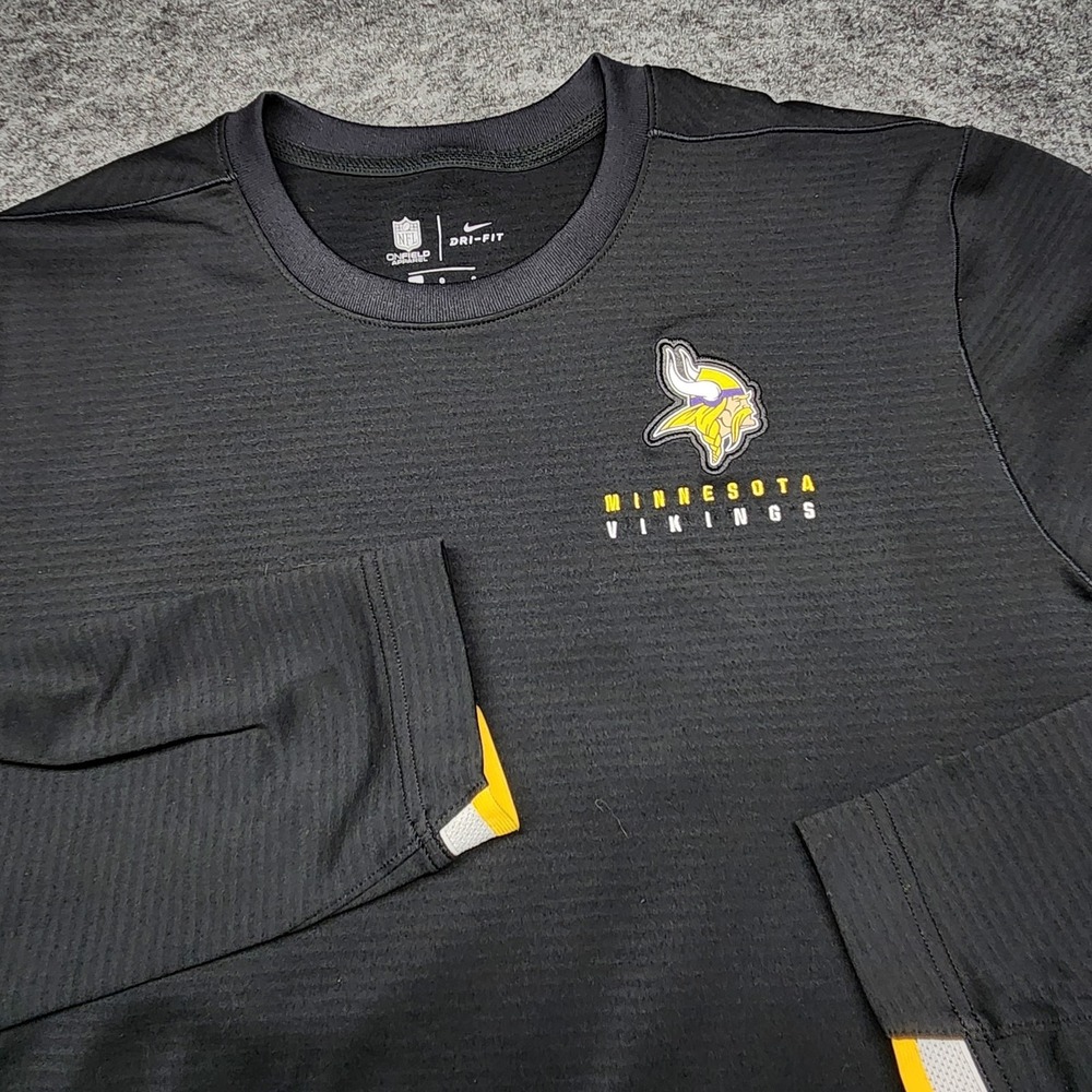 Nike On Field NFL Minnesota Vikings Mens Thermal Dri Fit Base Layer Shirt Large